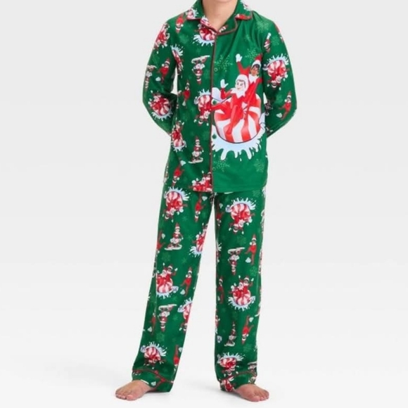 NEW The Elf on the Shelf Boys Holiday Pajama Set - Picture 1 of 9